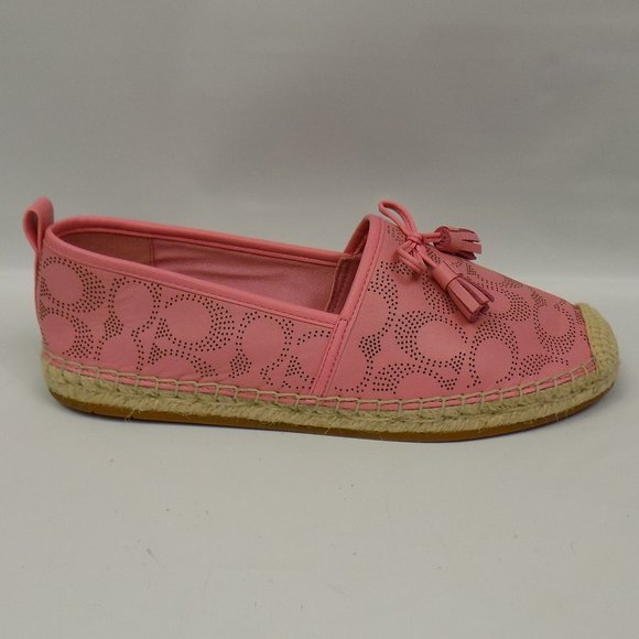 Coach C2782 Carson Espadrille Slip-Ons Bubble Gum Color Size 7.5 - Picture 8 of 11